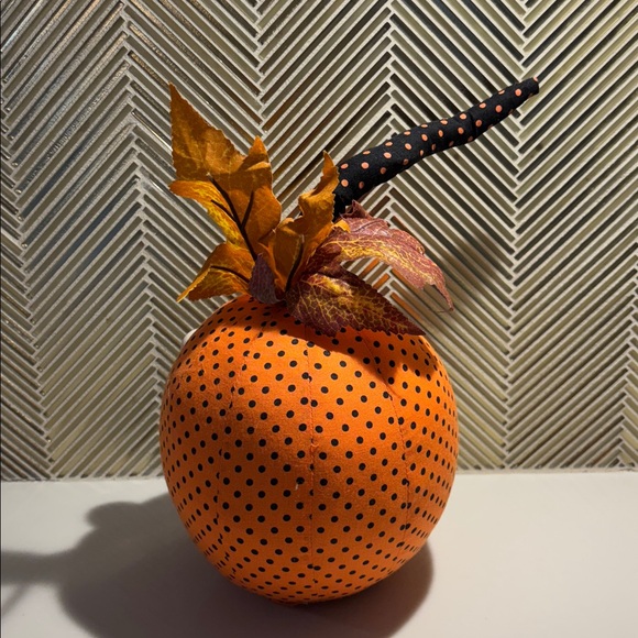 Joe Spencer Polka Dot Pumpkin Decor